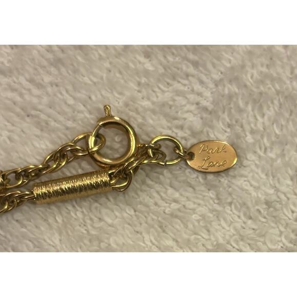 Vintage 1980s Park Lane Made French Guilloche Locket Necklace - Picture 3 of 4